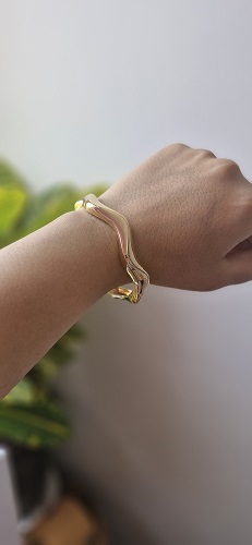 بنگل استیل طرح موج